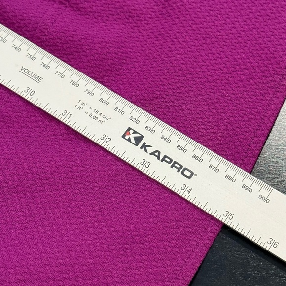 Nanette Lepore Purple Textured Sleeveless Pinafore Dress Pockets Womens 2 - Picture 14 of 15